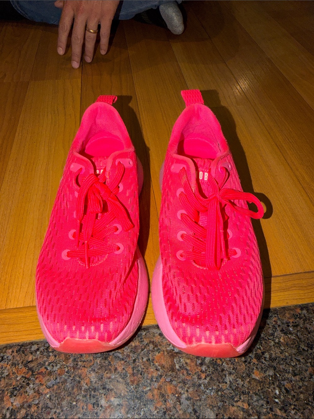 Women’s Hot Pink Lightweight Mesh Sneakers